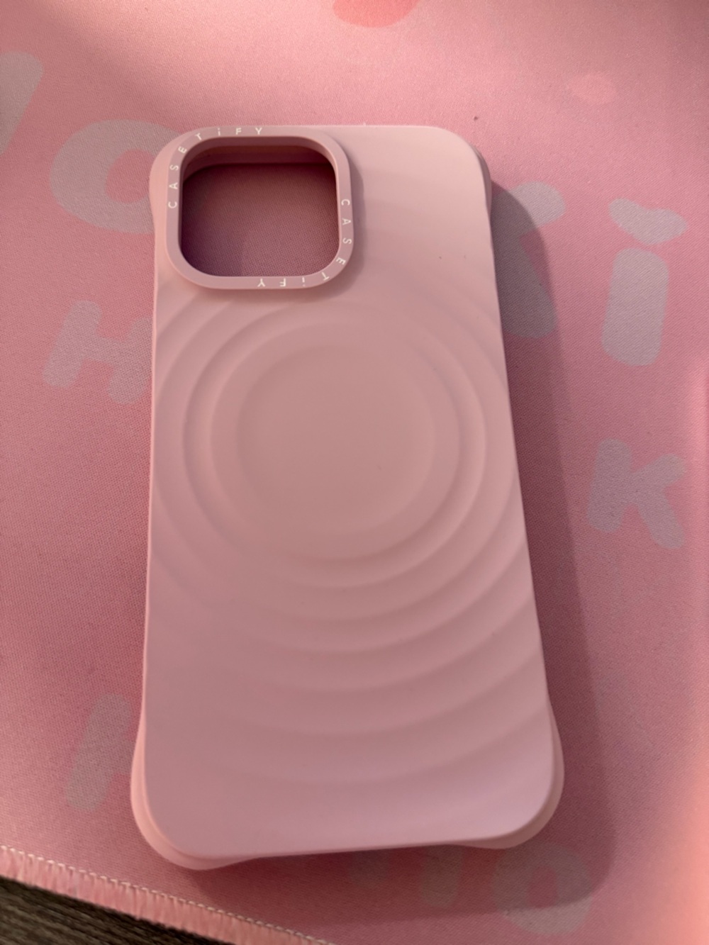 Casetify Soft Pink Concentric Ring iPhone Case
